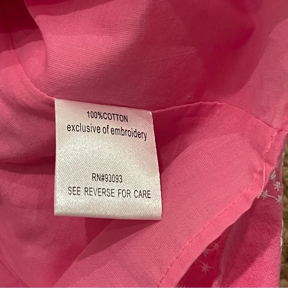 Tyler Böe Holly Embroidered Skimmer Dress Cheeky Pink XS NWT - Picture 10 of 11